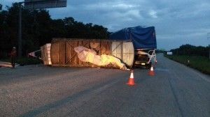 Accidente trailer feria