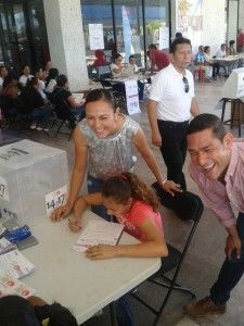 arlet con su hija